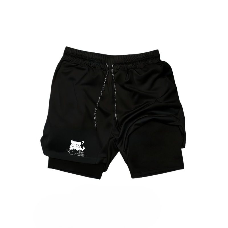 Compression Shorts Athletes - Быстросохнущие дышащие спортивные шорты 2-в-1 с