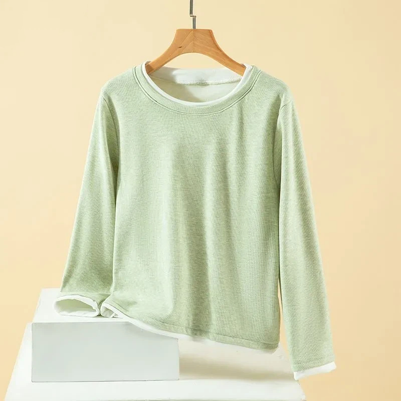 Женские термокофты больших раз – обзор и цена Undershirt Crew Neck