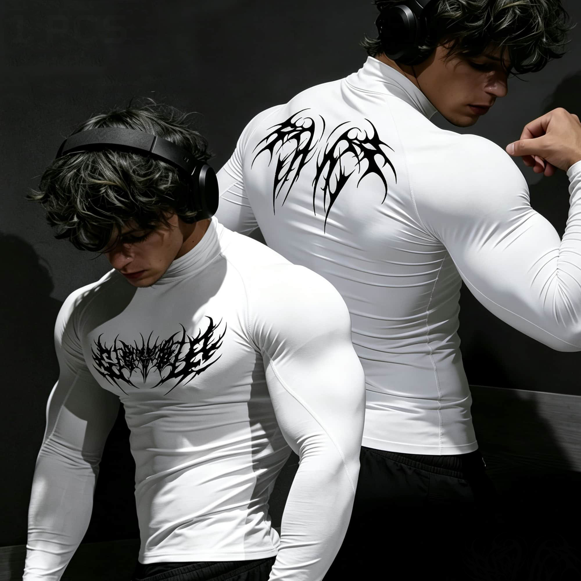 Панк-футболка с абстрактным пр – обзор и цена Base Layer Top