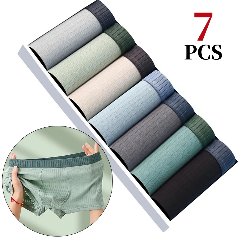 7 шт./лот, мужское хлопковое н – обзор и цена Boxer Brief Pack Cotton